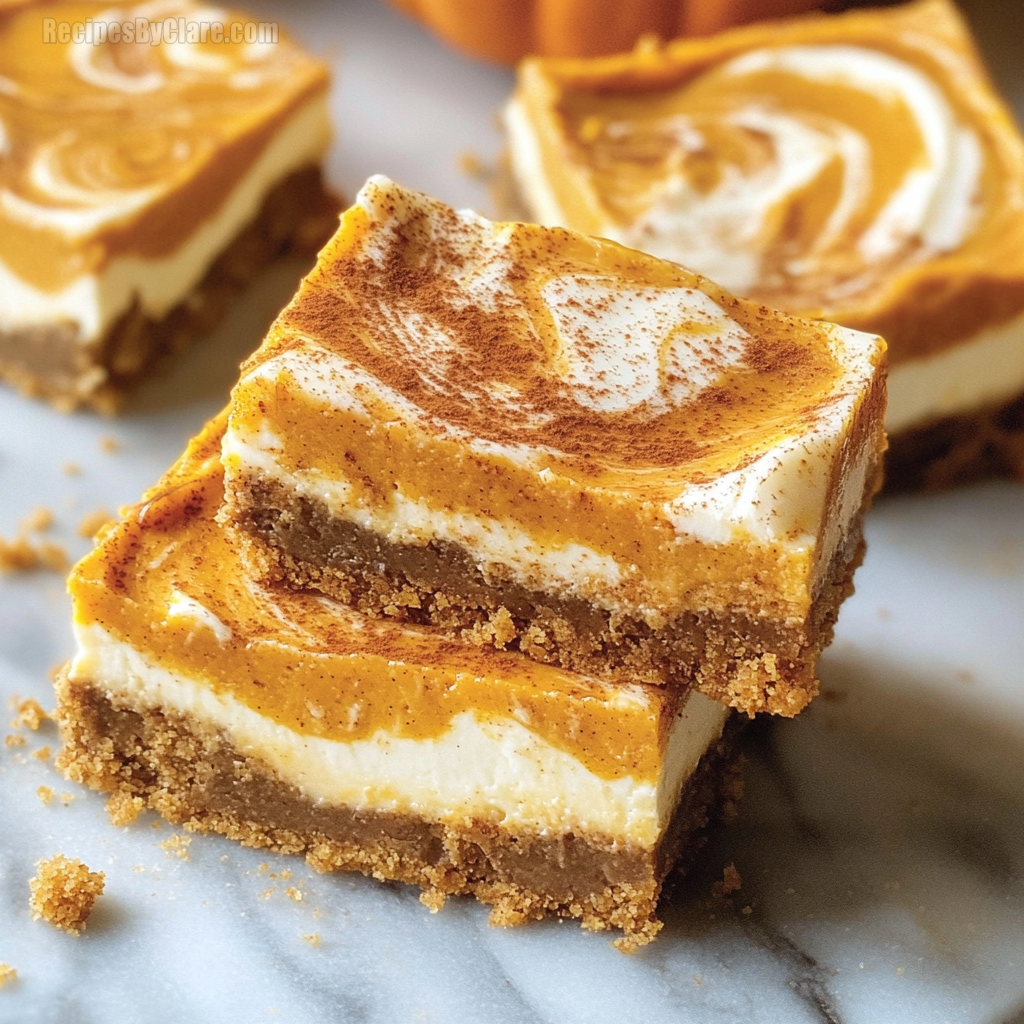 Pumpkin Cheesecake Bars