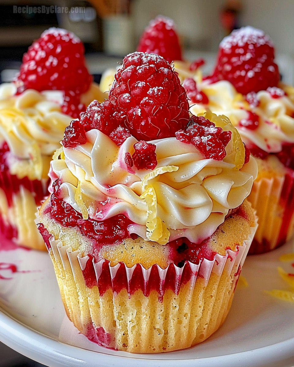 Raspberry Lemon Heaven Cupcakes