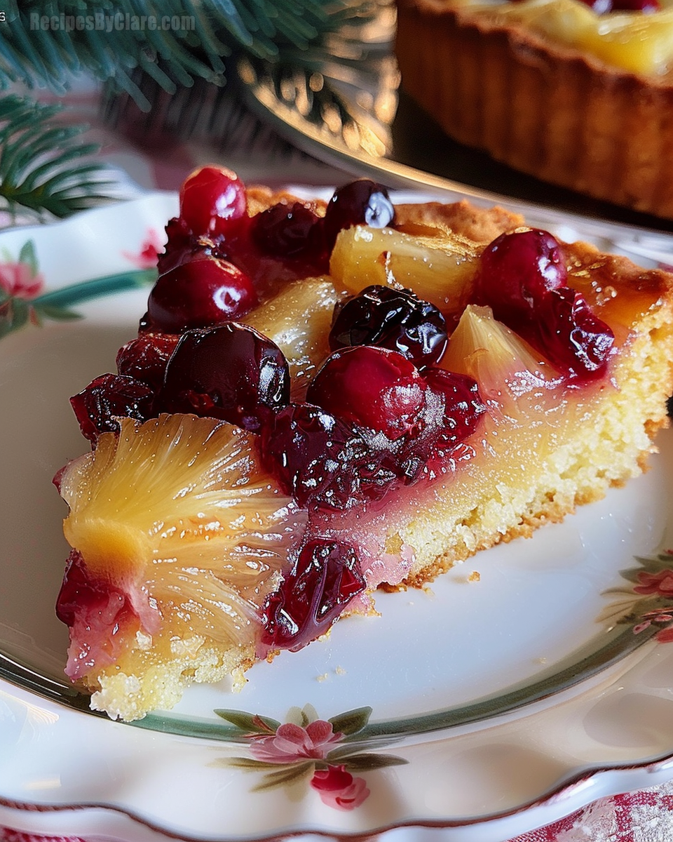 Cranberry Pineapple Upside Down Cake