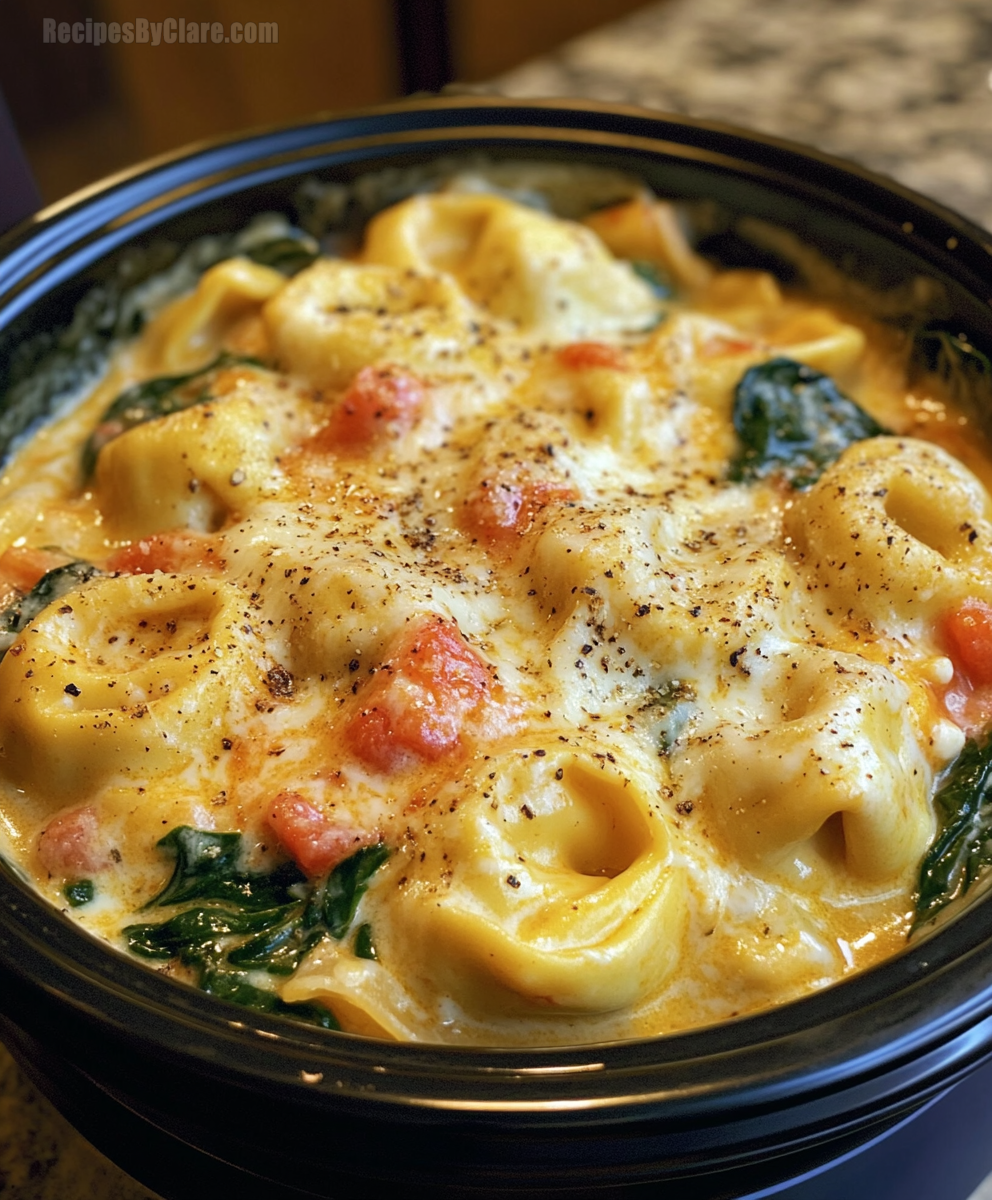 Crockpot Creamy Tortellini