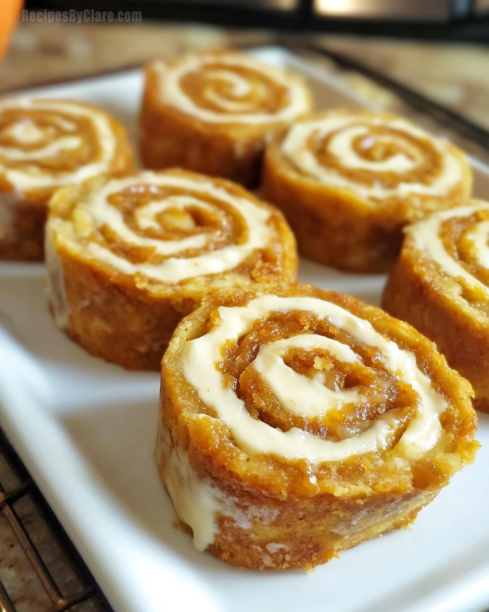 Pumpkin Cream Cheese Pinwheels