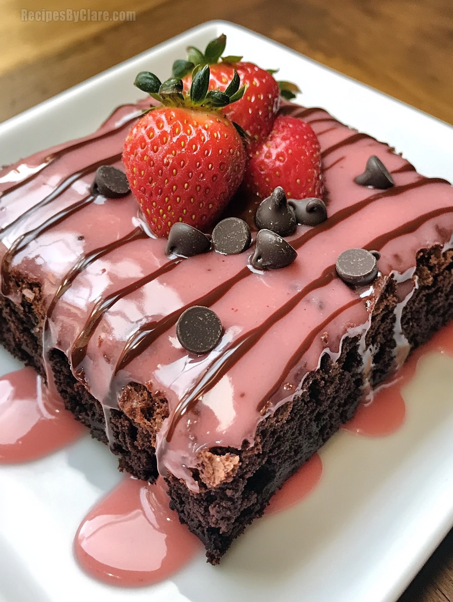 Strawberry Chocolate Brownies