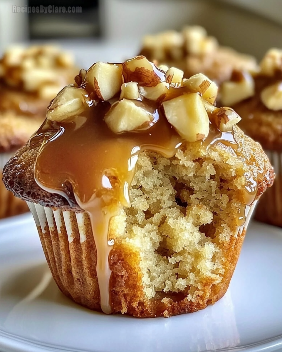 Caramel Apple Muffins With Walnuts