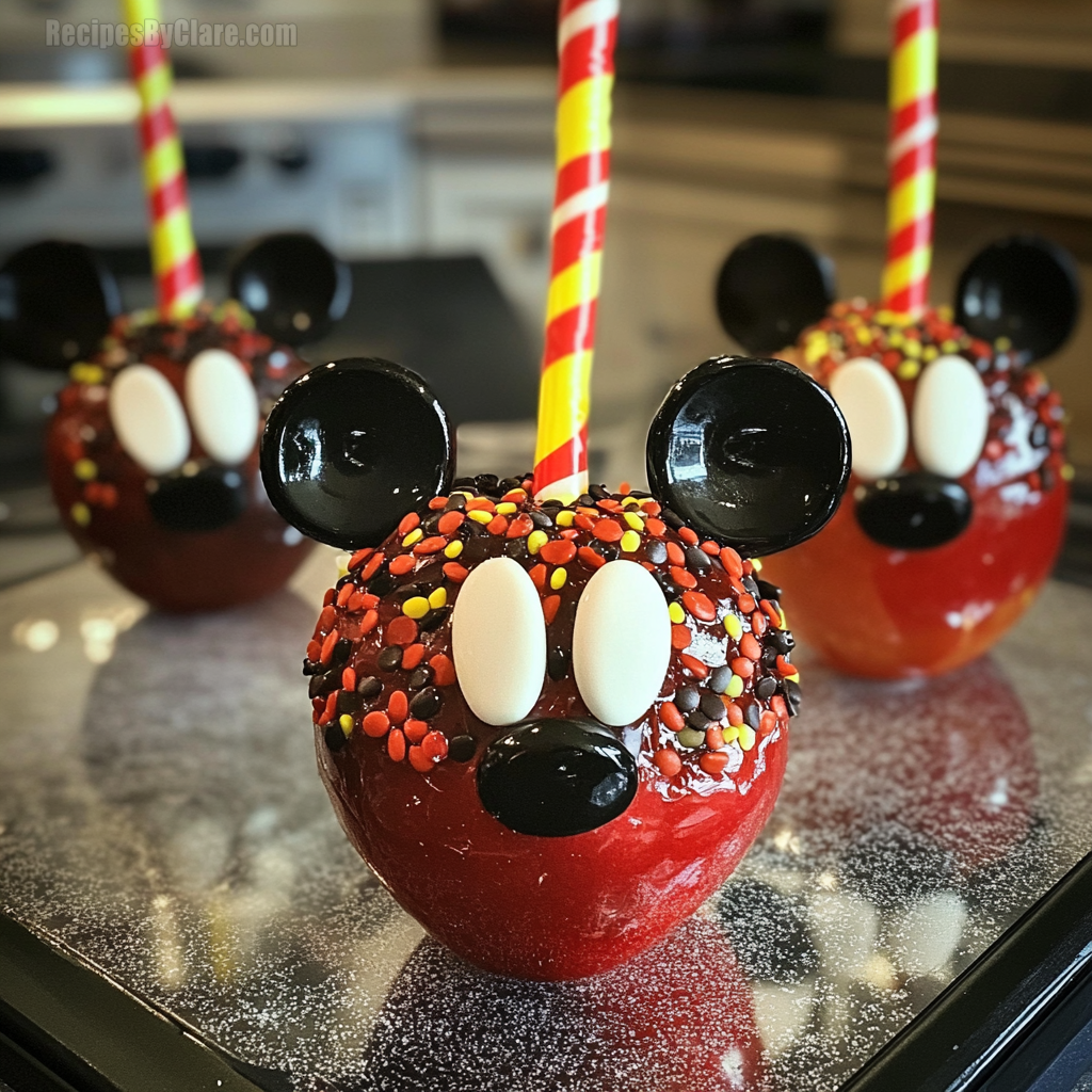 Mickey Mouse Candy Apples