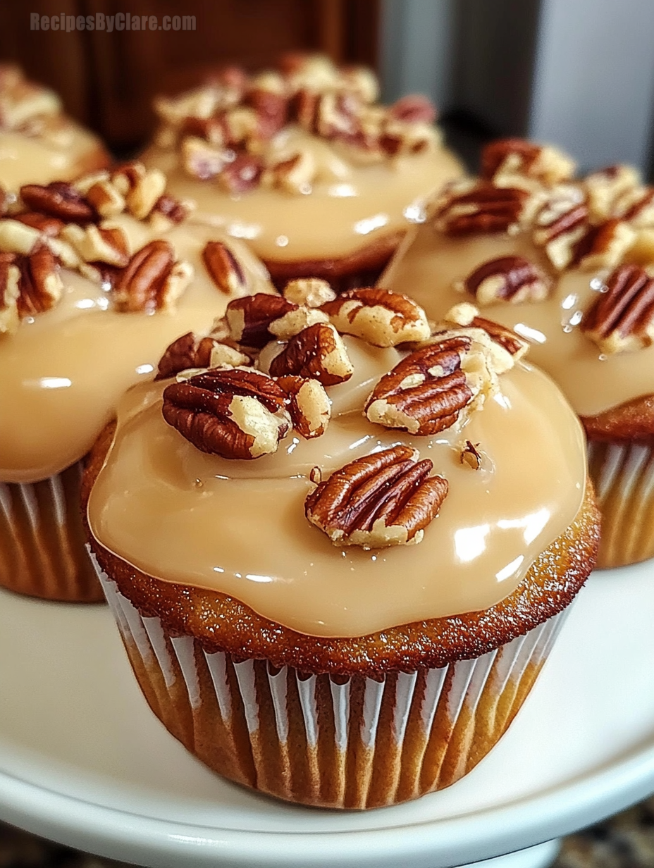 Caramel Pecan Cupcakes