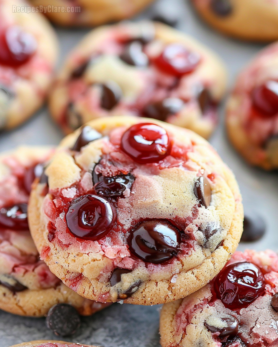 Maraschino Cherry Chocolate Chip Cookies