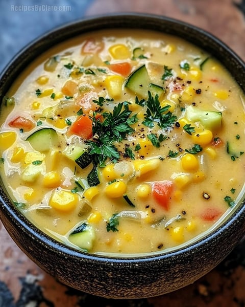 Summer Corn and Zucchini Chowder