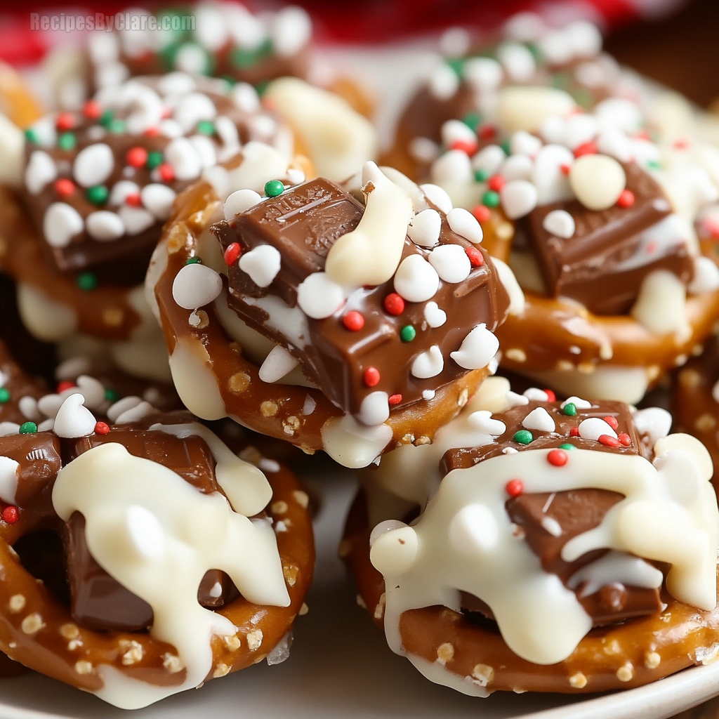 Candy Bar Pretzel Bites