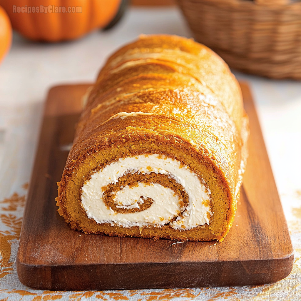 Pumpkin Roll Cake