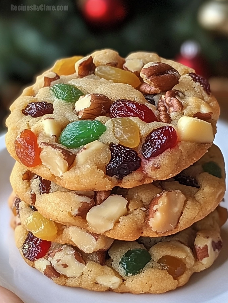 Chewy Fruitcake Cookies