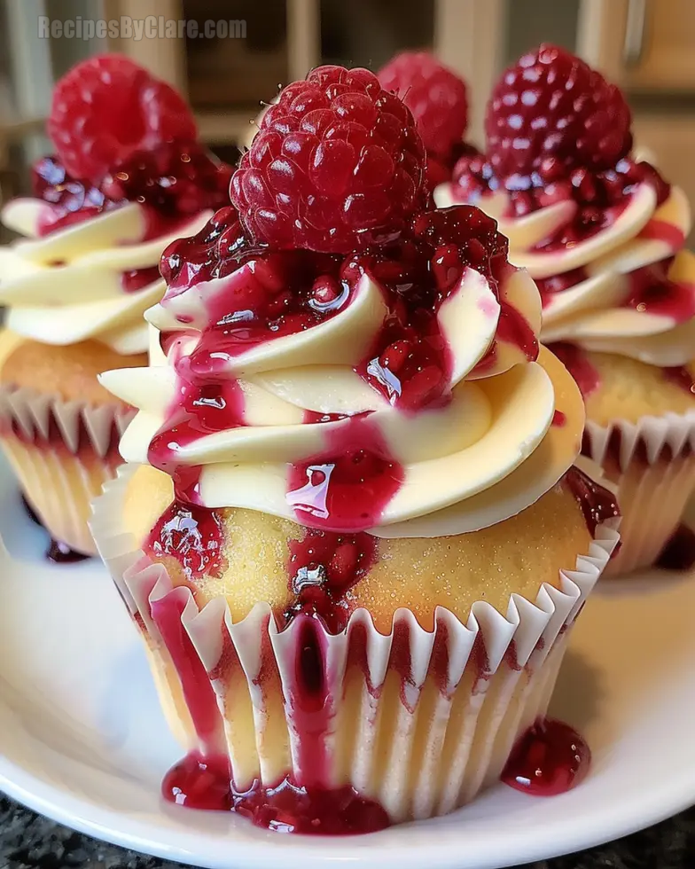 Raspberry Cheesecake Cupcakes