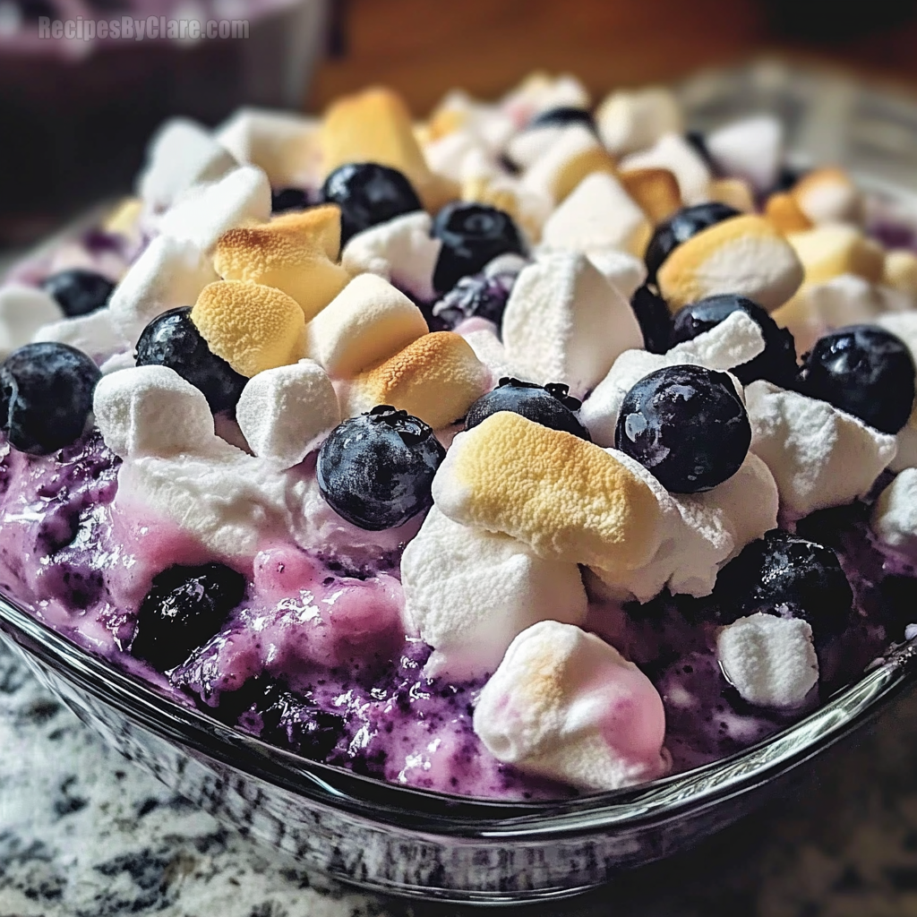 Fluffy Blueberry Marshmallow Delight