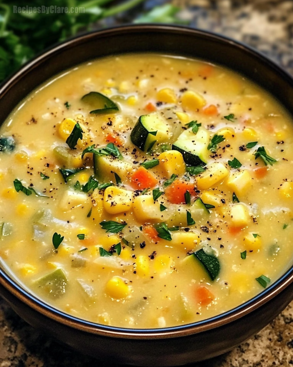 Summer Corn and Zucchini Chowder