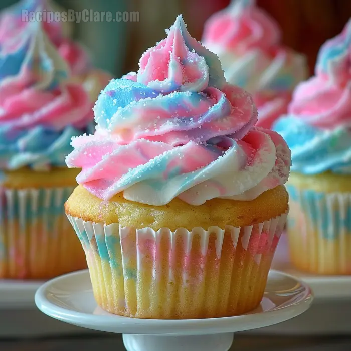 Cotton Candy Cupcakes