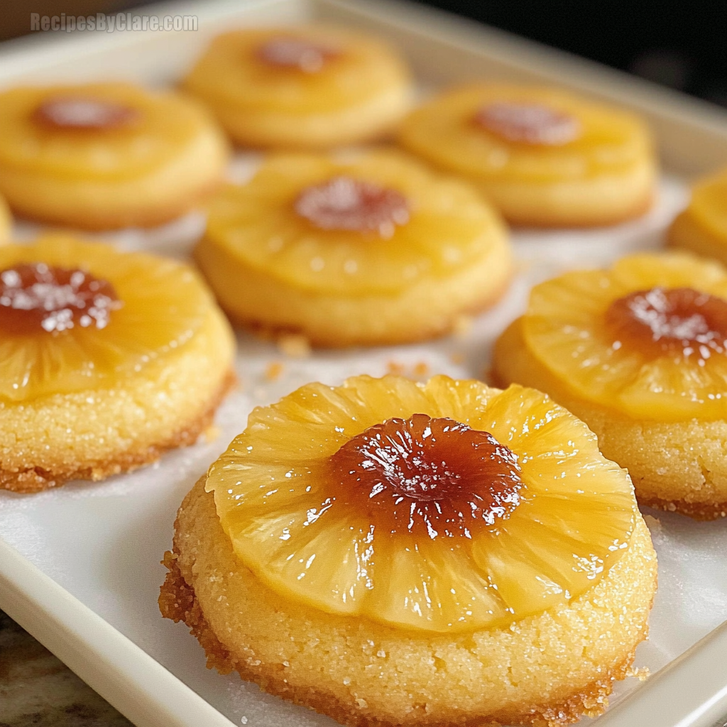 Pineapple Upside Down Sugar Cookies