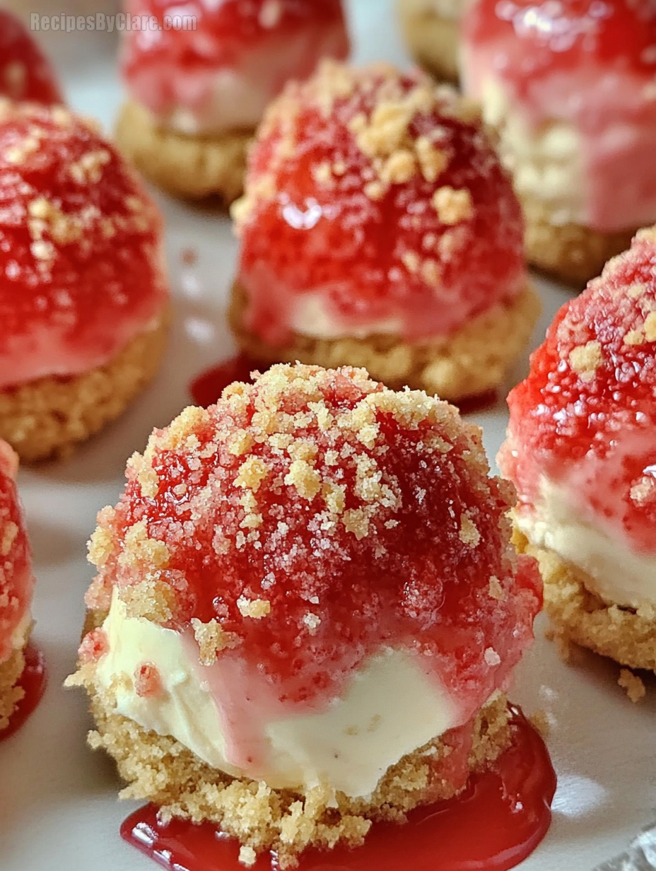 Strawberry Cheesecake Crunch Bites