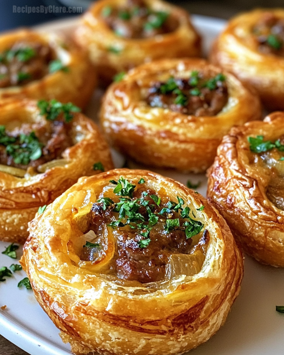 Sausage French Onion Puffs