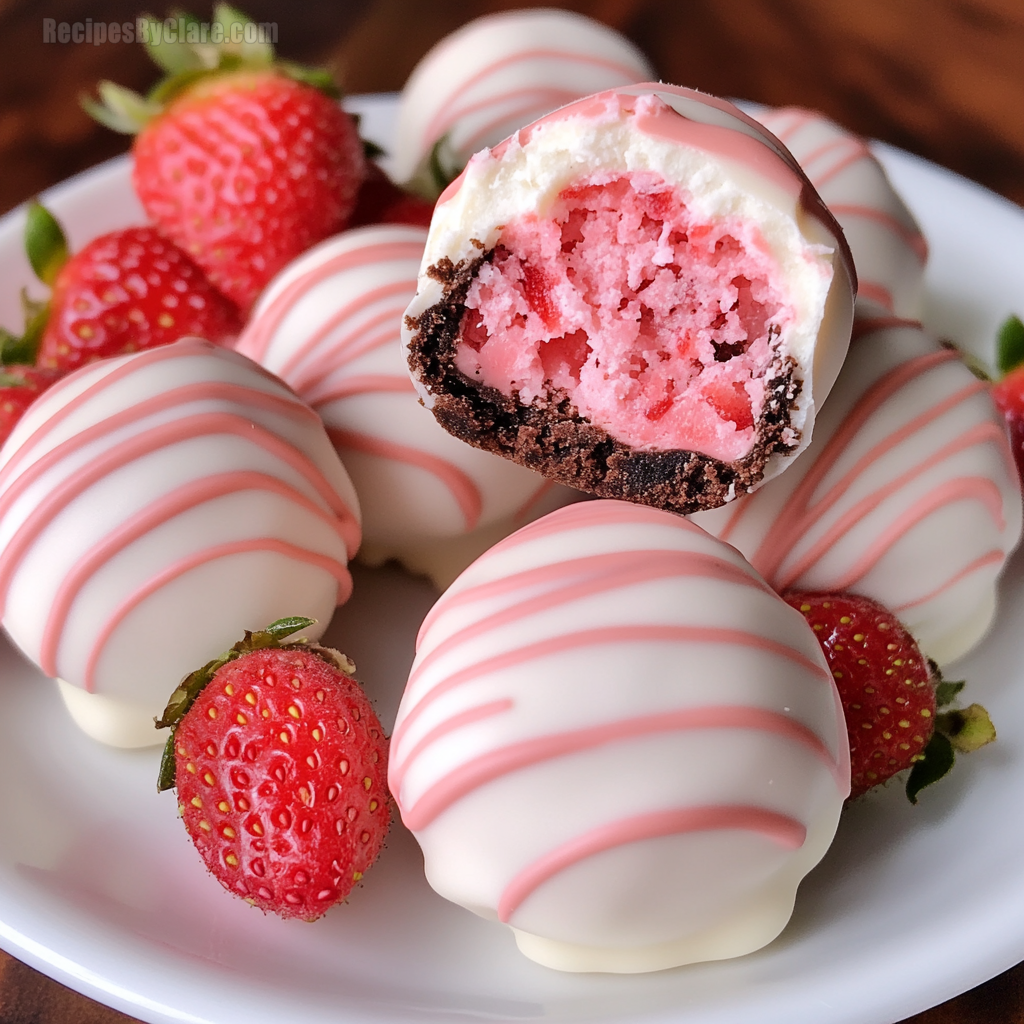 Strawberry Shortcake Oreo Balls