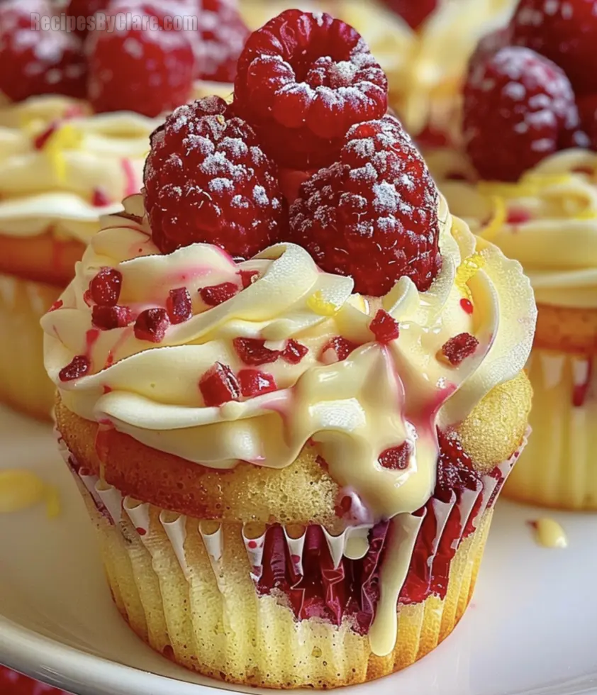 Raspberry Lemon Heaven Cupcakes