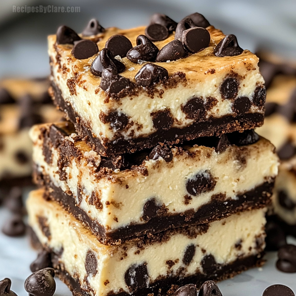 Chocolate Chip Cheesecake Bars