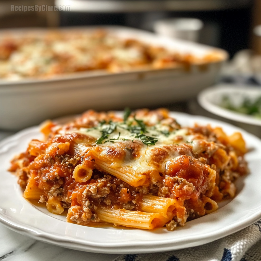 Baked Ziti with Sausage & Ricotta