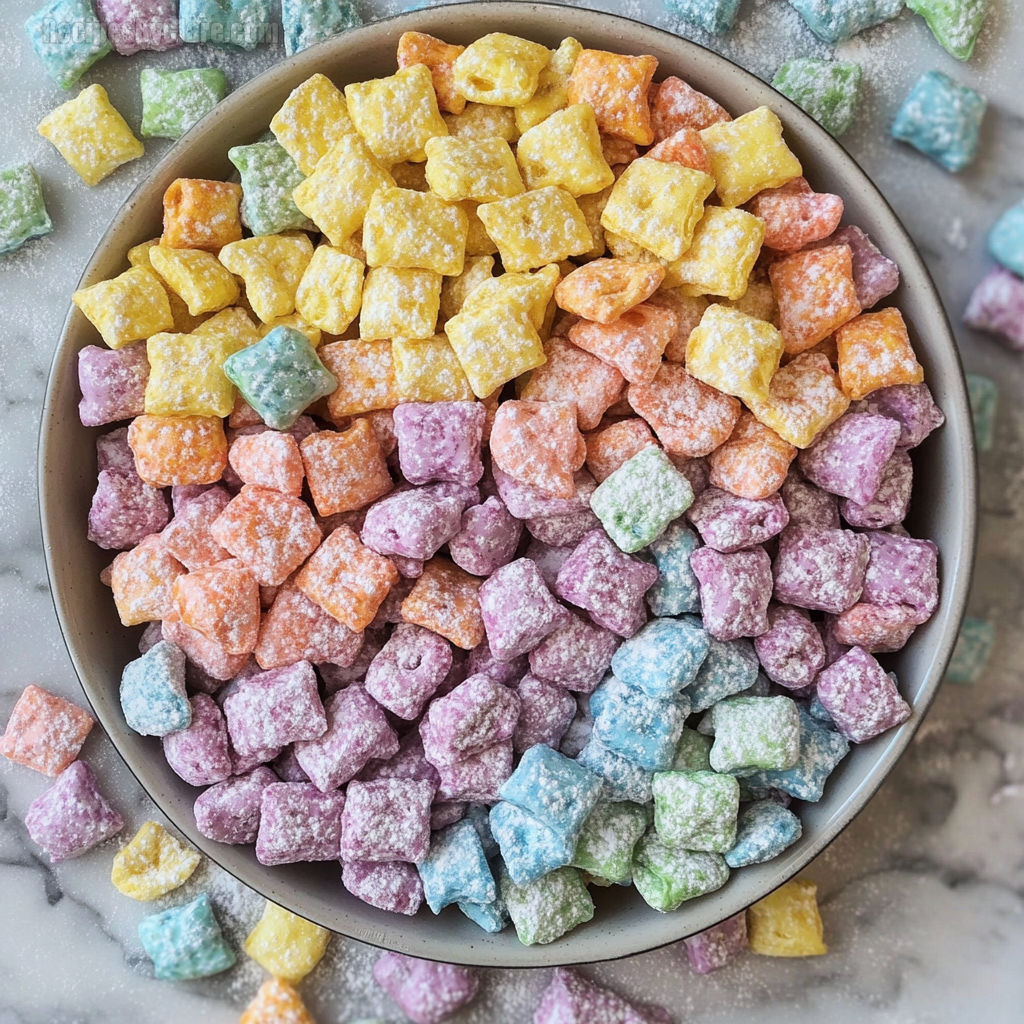 Rainbow Muddy Buddies