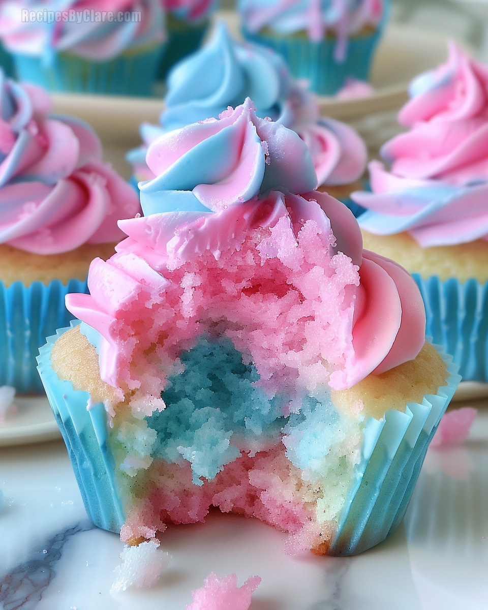 Cotton Candy Cupcakes