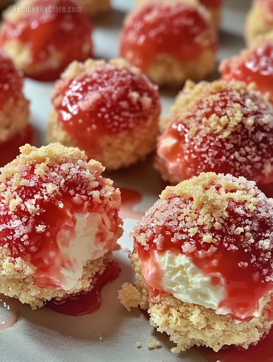 Strawberry Cheesecake Crunch Bites