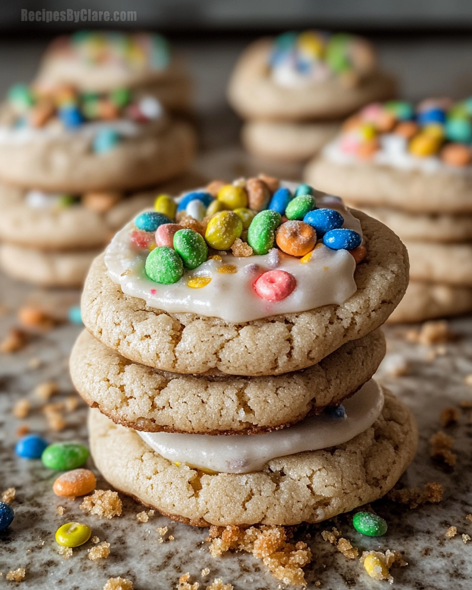 Crumbl Lucky Charms Cookies