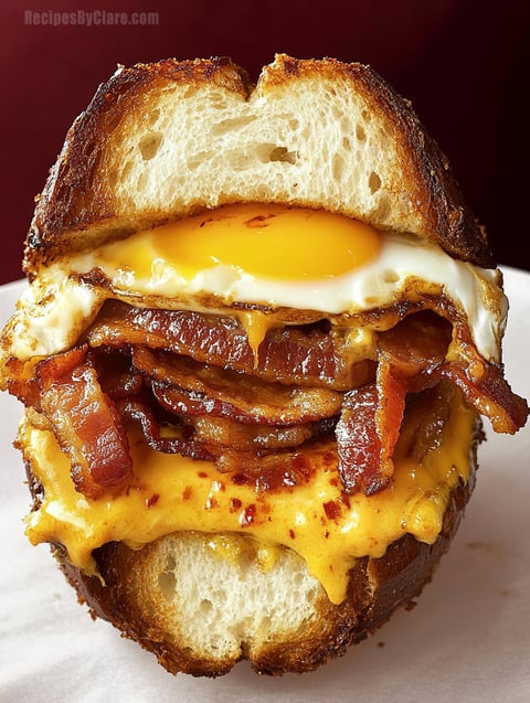 Egg-In-A-Hole Breakfast Sandwich