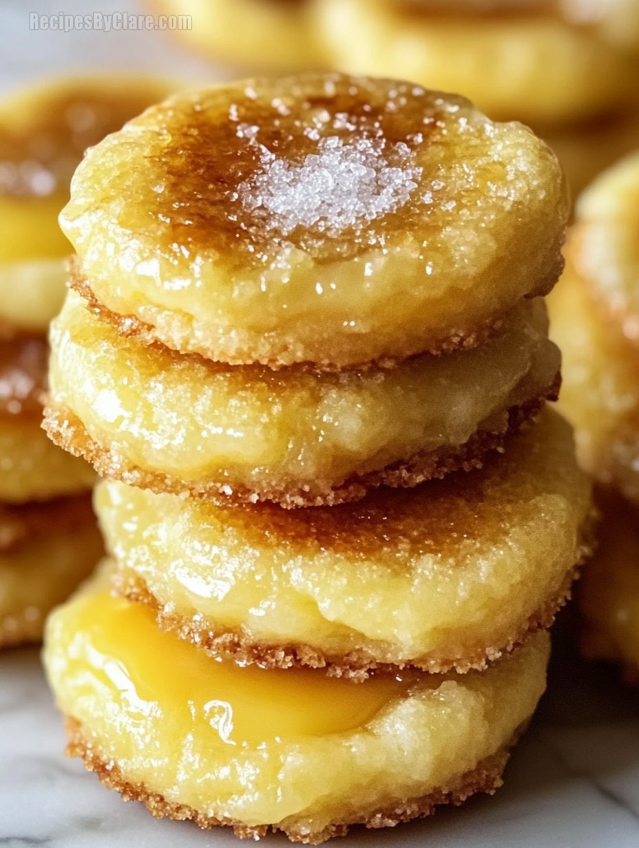 Lemon Curd Crème Brûlée Cookies