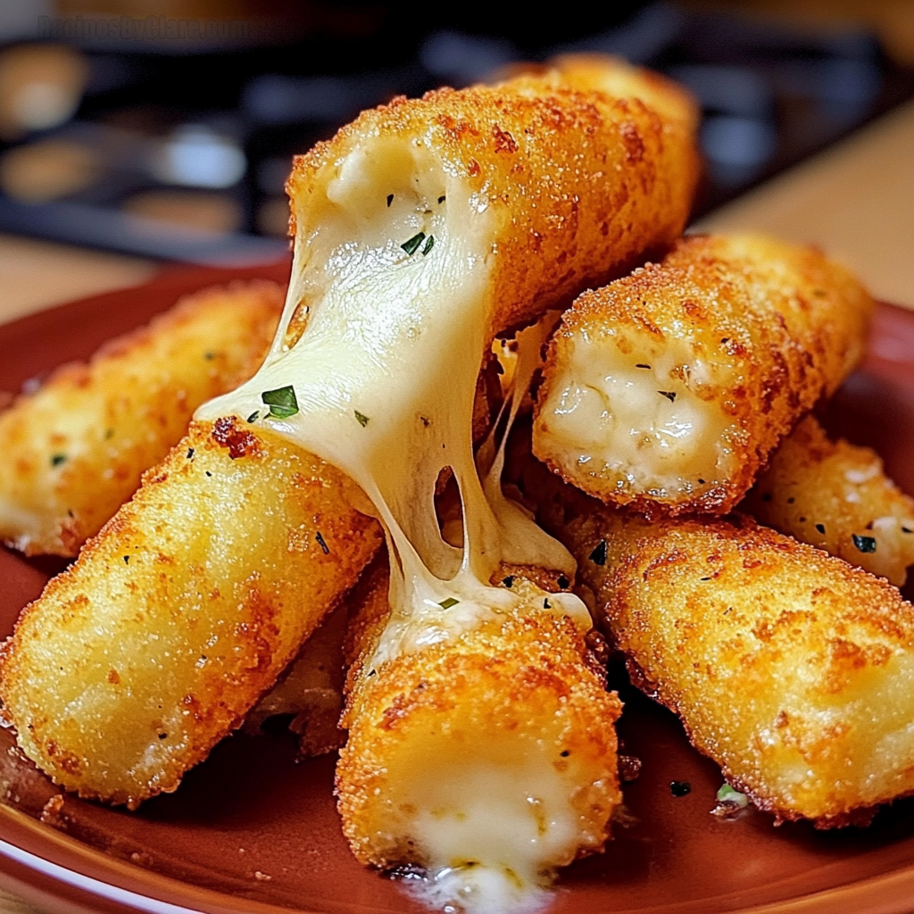 Ooey Gooey Mozzarella Sticks