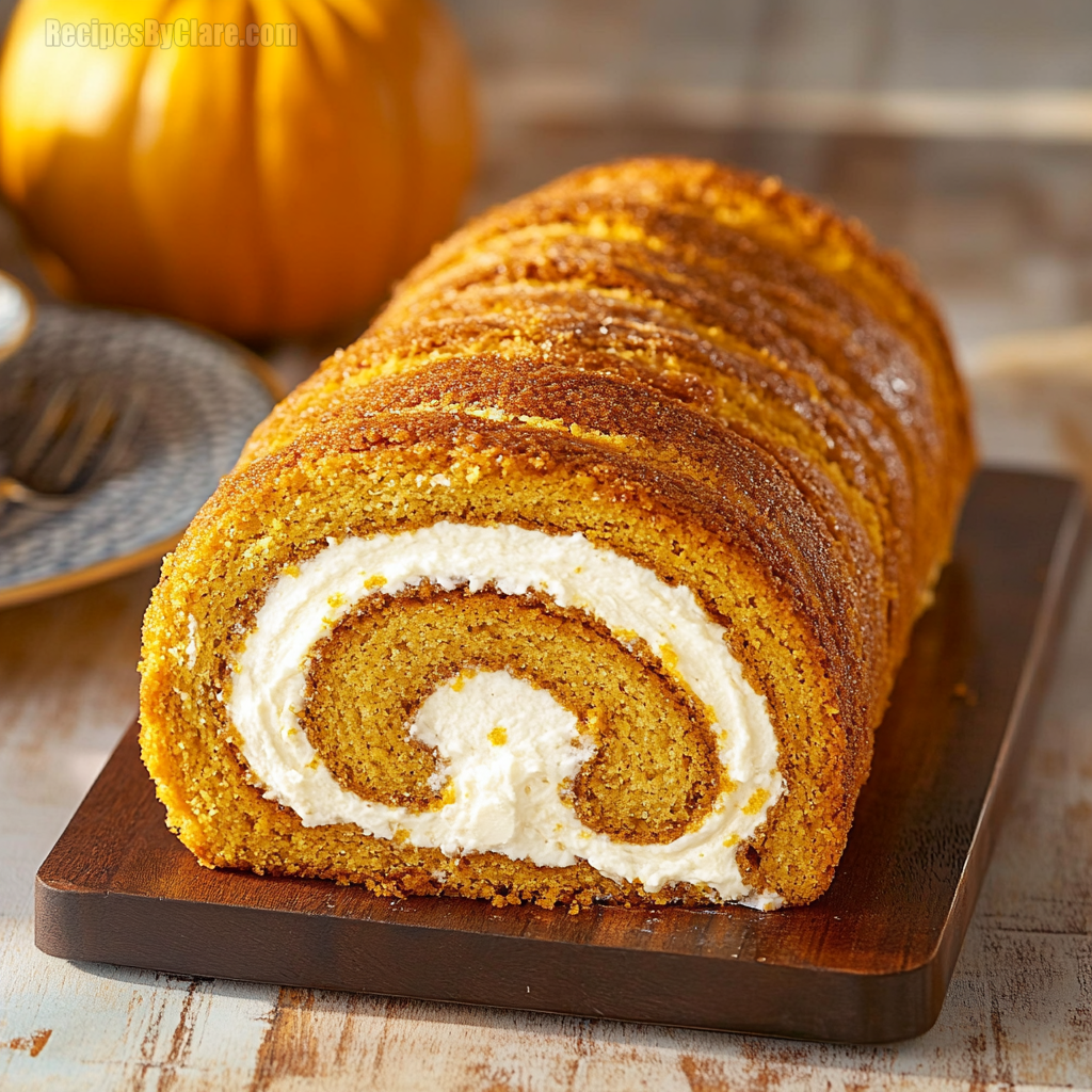 Pumpkin Roll Cake