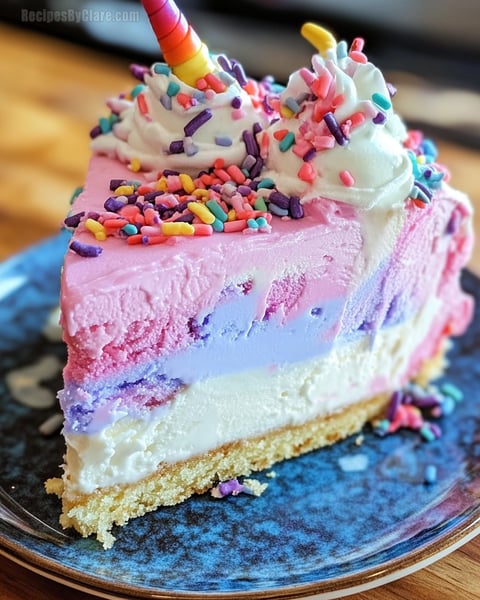 Ultimate Unicorn Ice Cream Cake