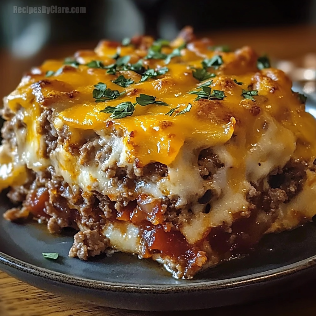 Cheesy Loaded Meatloaf Casserole