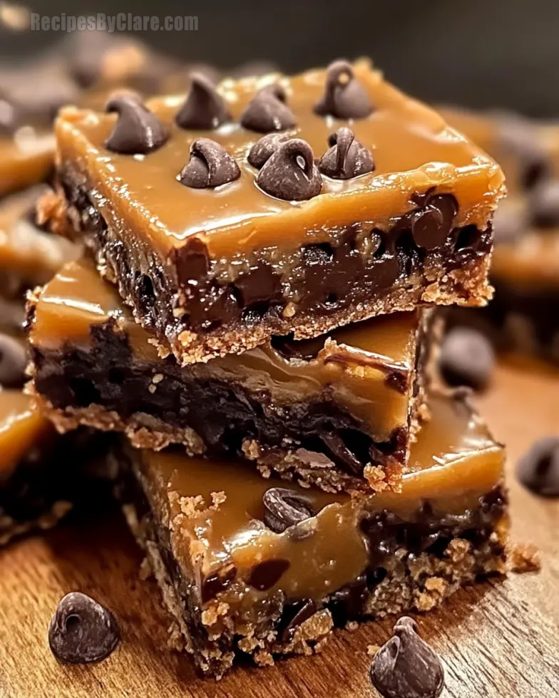 Chocolate Chip Caramel Bars