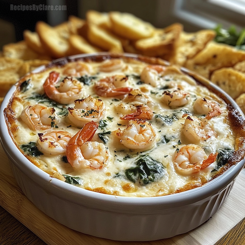 Creamy Shrimp and Crab Spinach Dip