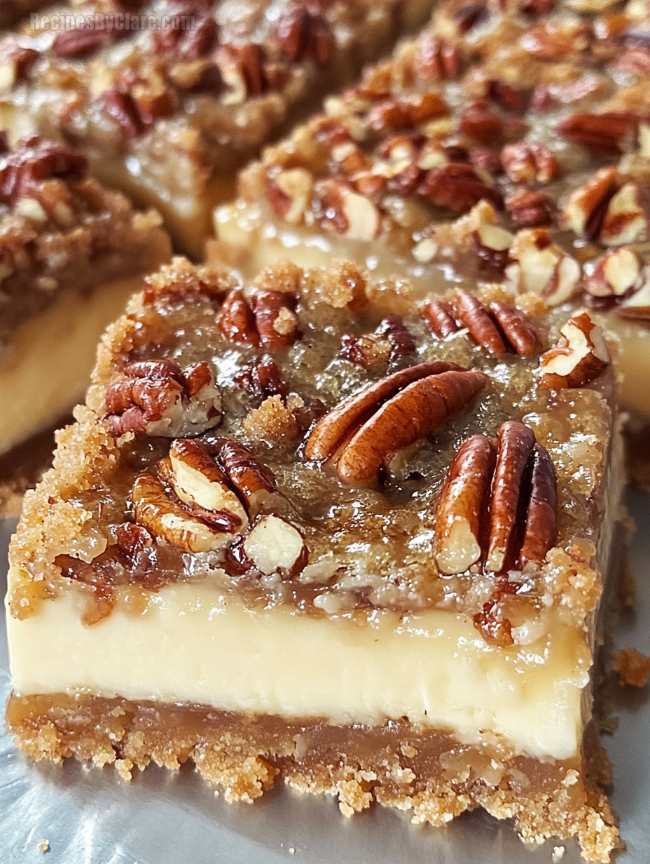 Pecan Pie Cheesecake Bars