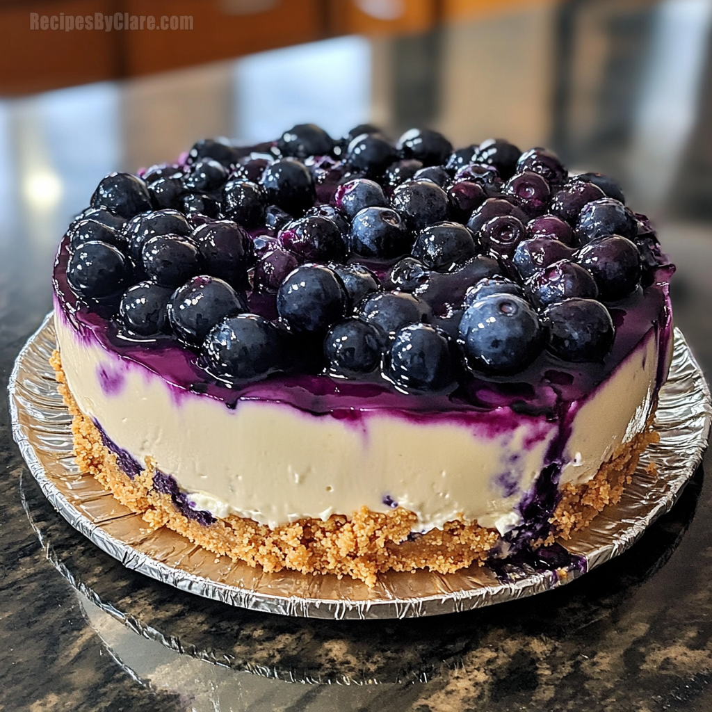 Easy Blueberry Cheesecake