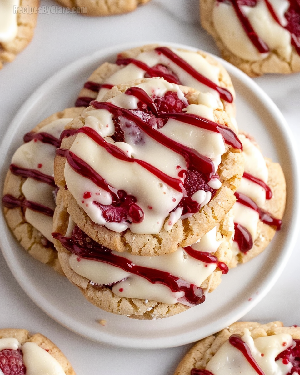 Raspberry Cheesecake Cookies