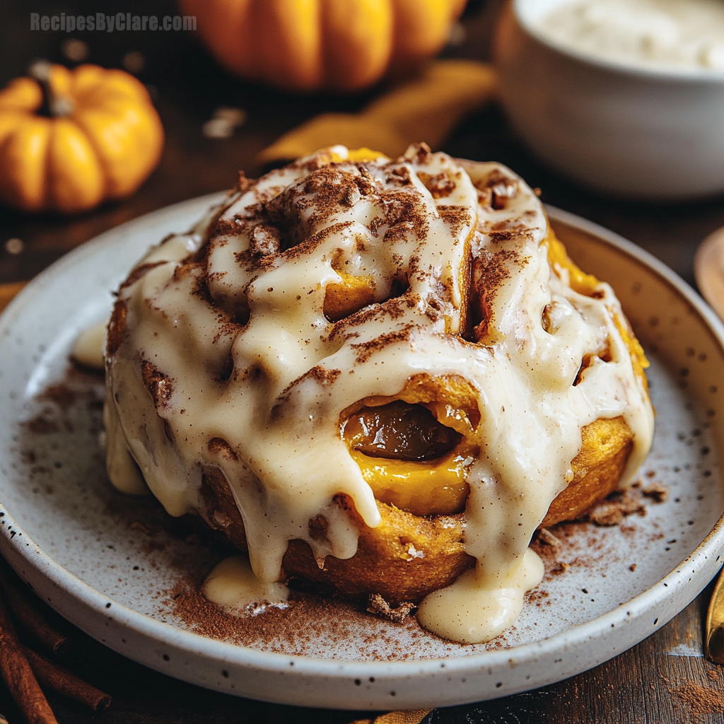 Brown Butter Pumpkin Cinnamon Rolls