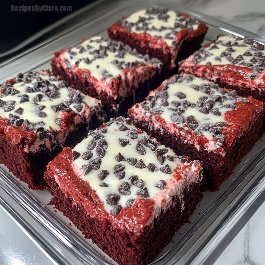 Cookies & Cream Red Velvet Brownies